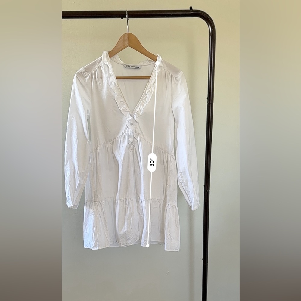 Elevated White Basic Dress - image 1